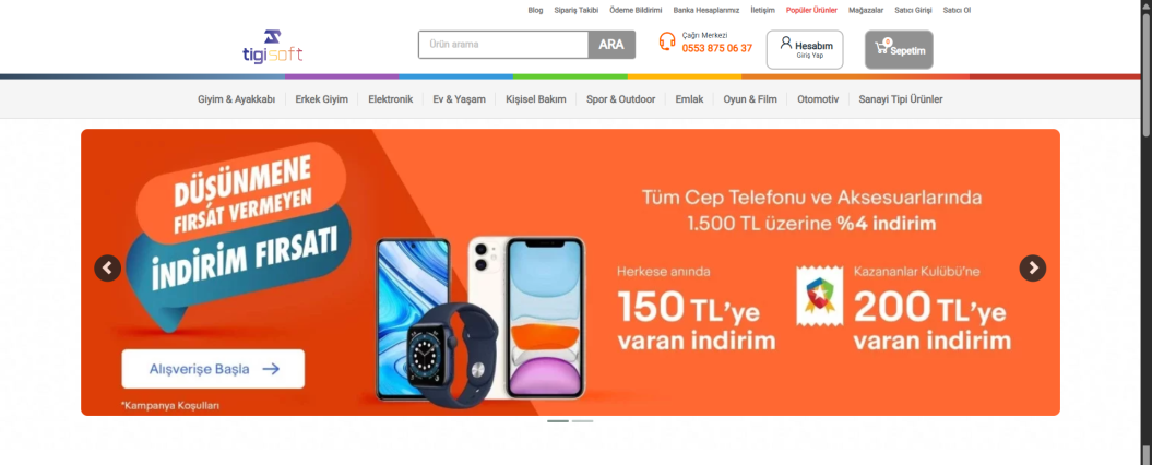 Hepsiburada E-Ticaret Sitesi