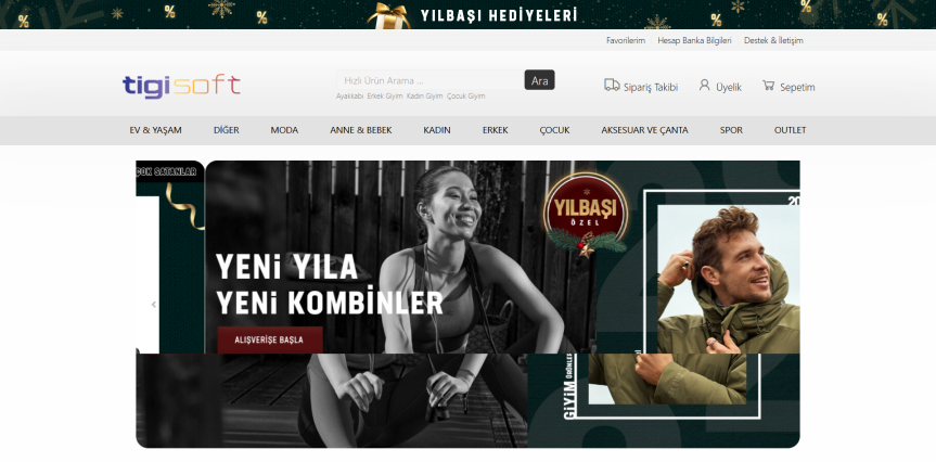 Minimalist E-Ticaret Sitesi