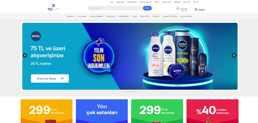 Gittigidiyor E-Ticaret Sitesi